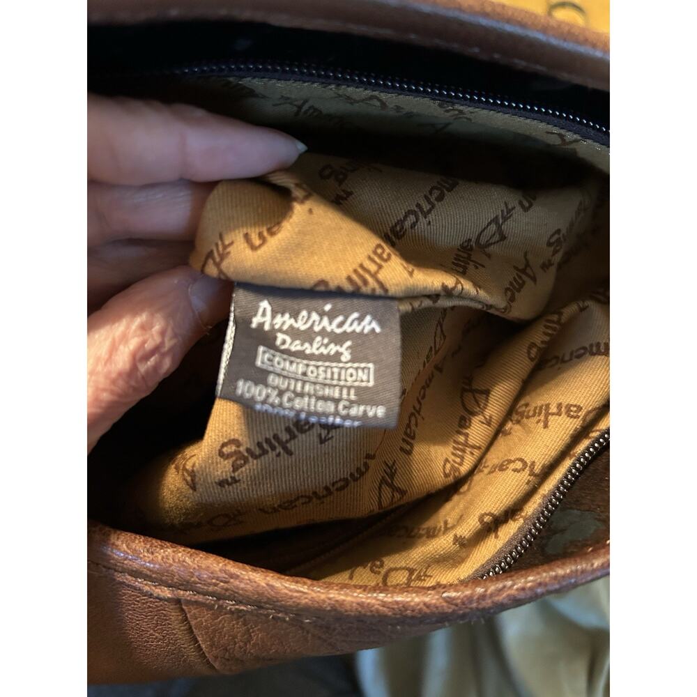 American Darling Calf’s Skin Leather Conceal Carry Crossbody Bag Large NWOT Read - Picture 9 of 9